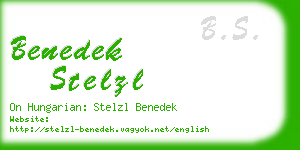 benedek stelzl business card